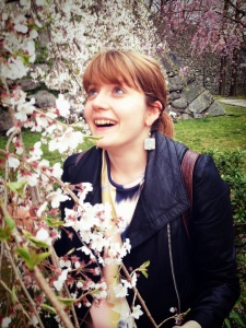 Me posing by some cherry blossom, everyone has to do it at this time of year!! It's like a rule!