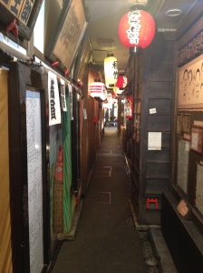 A tiny back alley in Namba