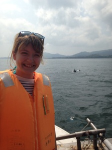 Me on the search for dolphins!