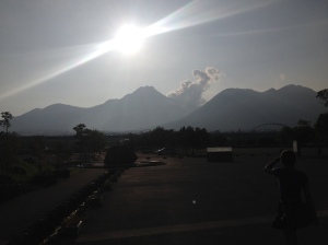 View of Mount Fugen from the Mt. Unzen Disaster Memorial Hall